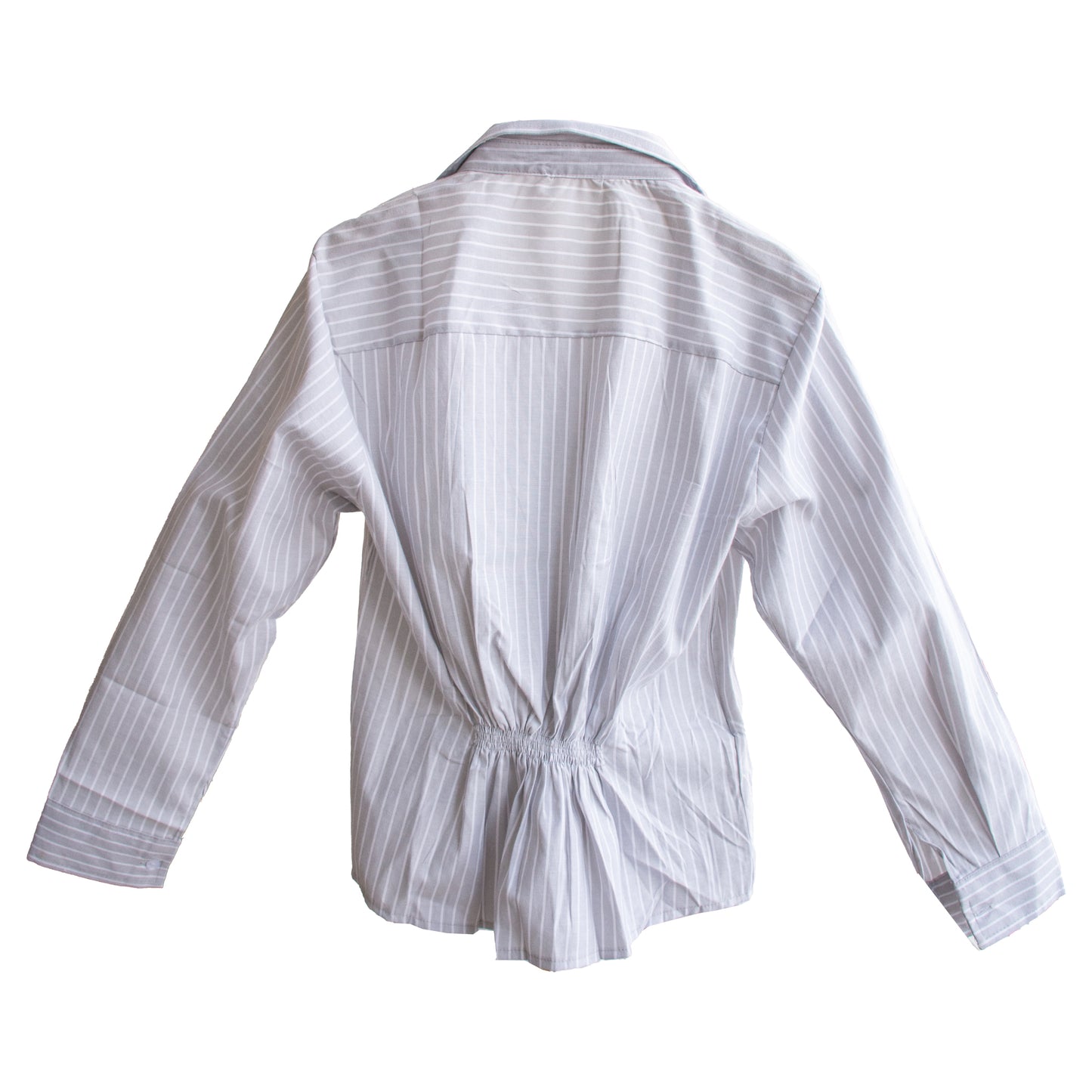 Pinstripe Wrap Shirt