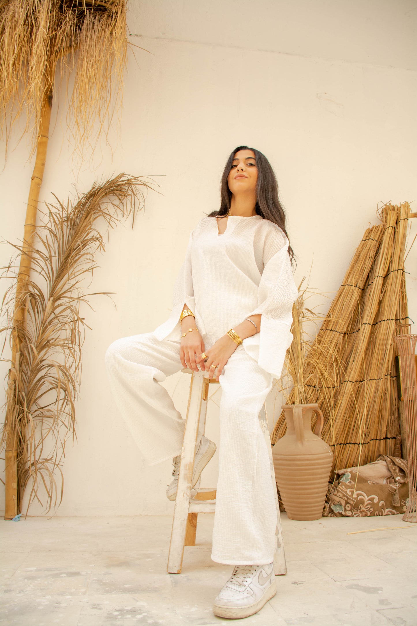 Lined Texture Set – White