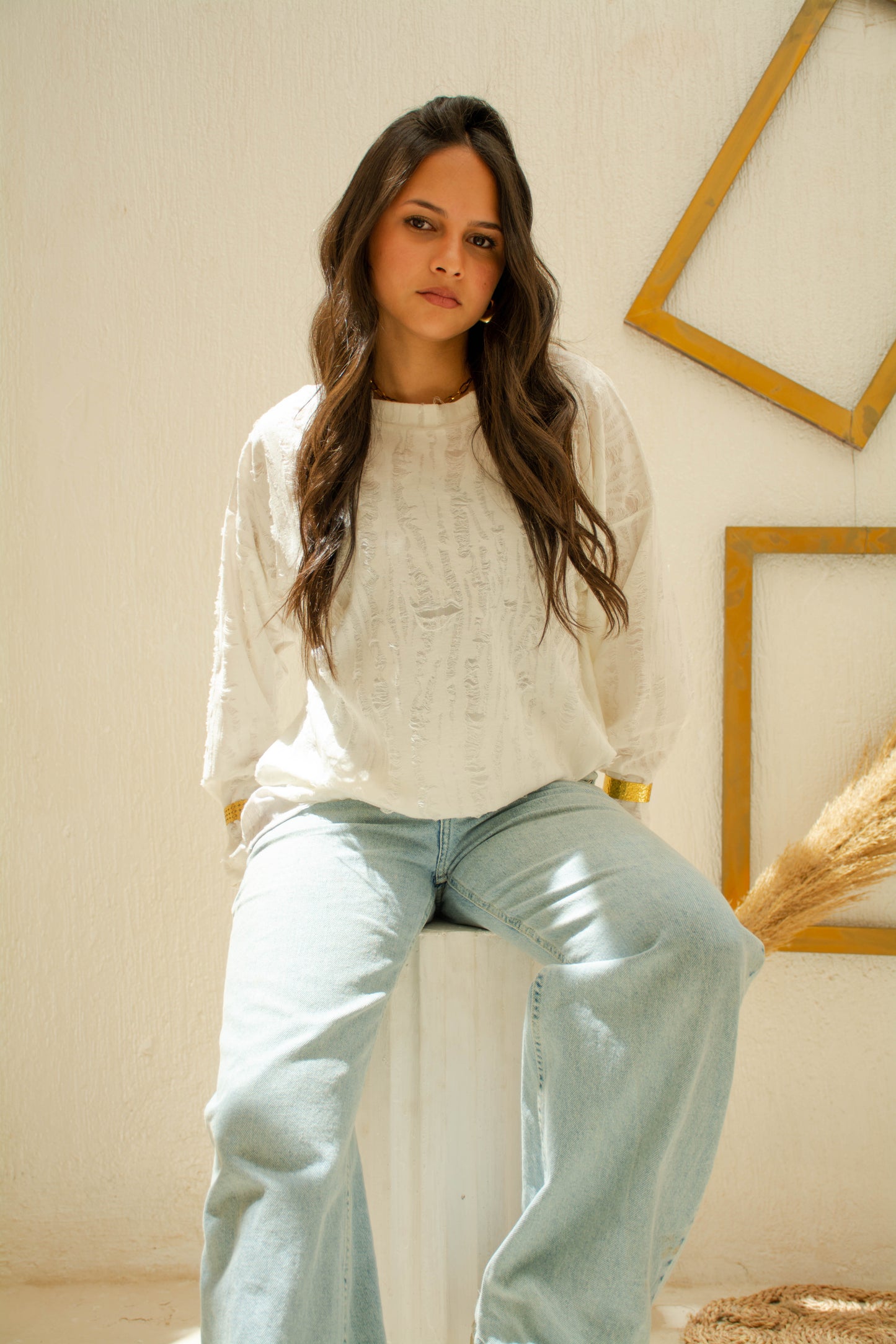 Ripped Top – White
