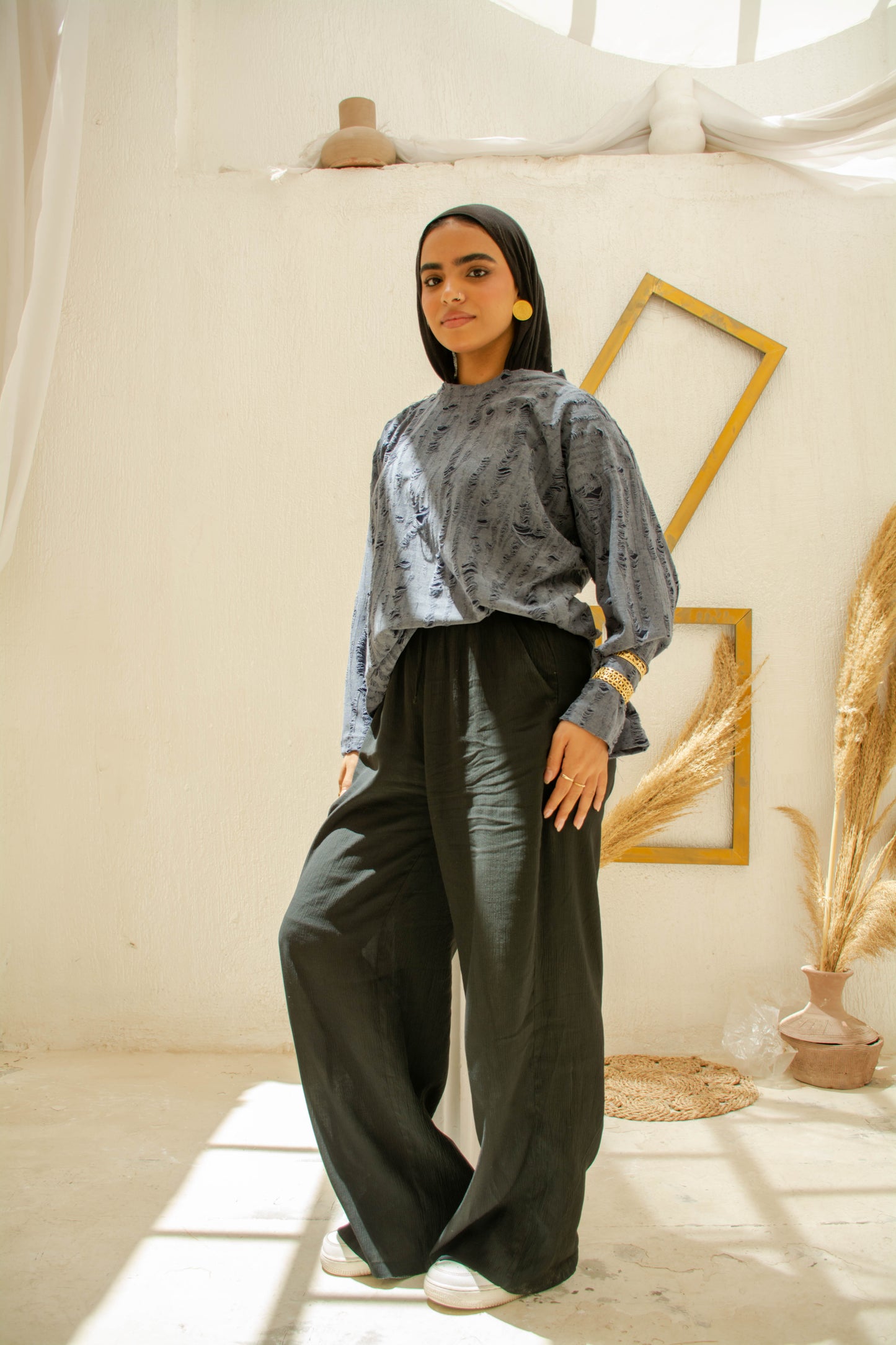 Ripped Top – Dark Grey