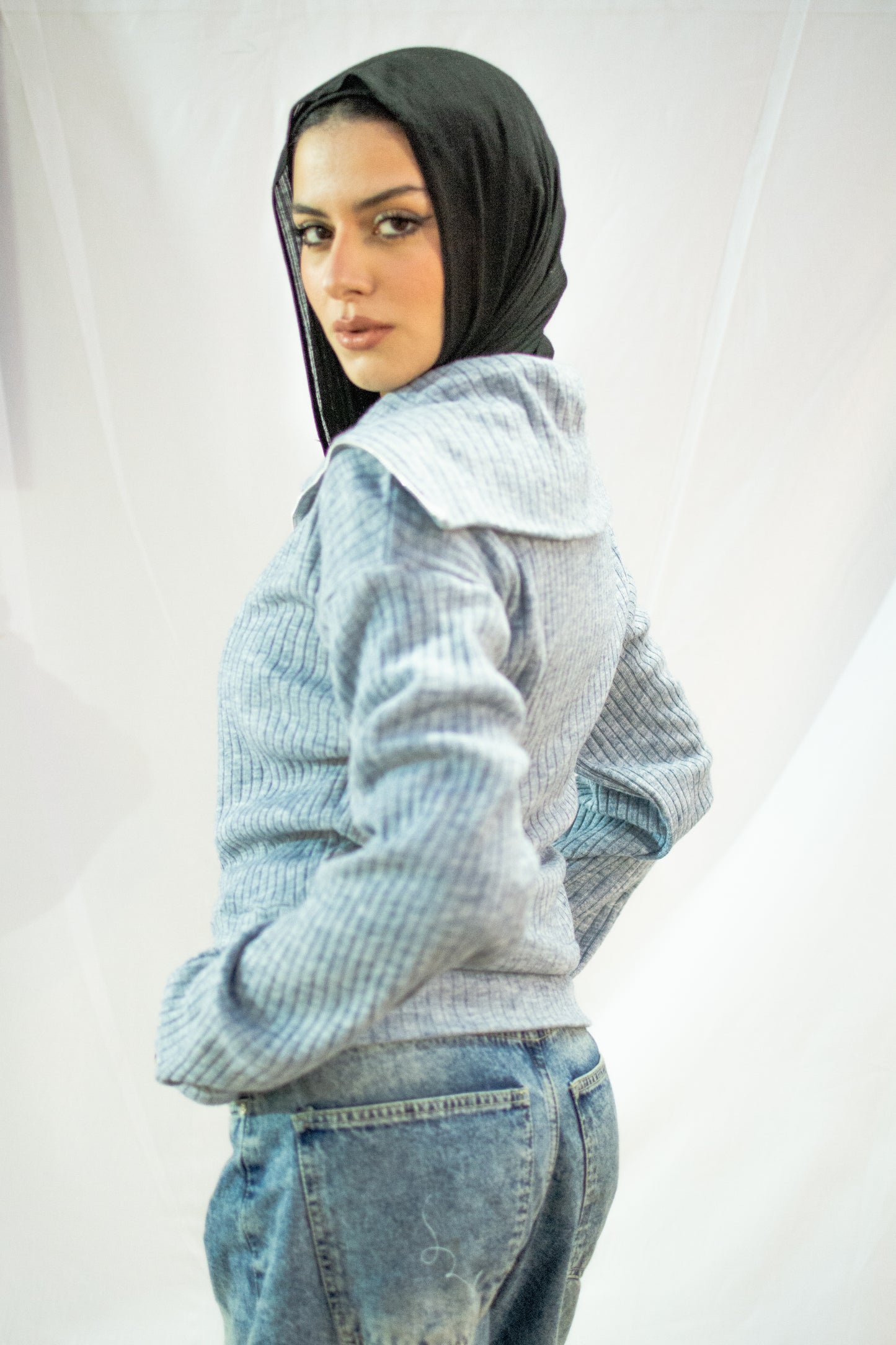 Soft Rib Zip Top