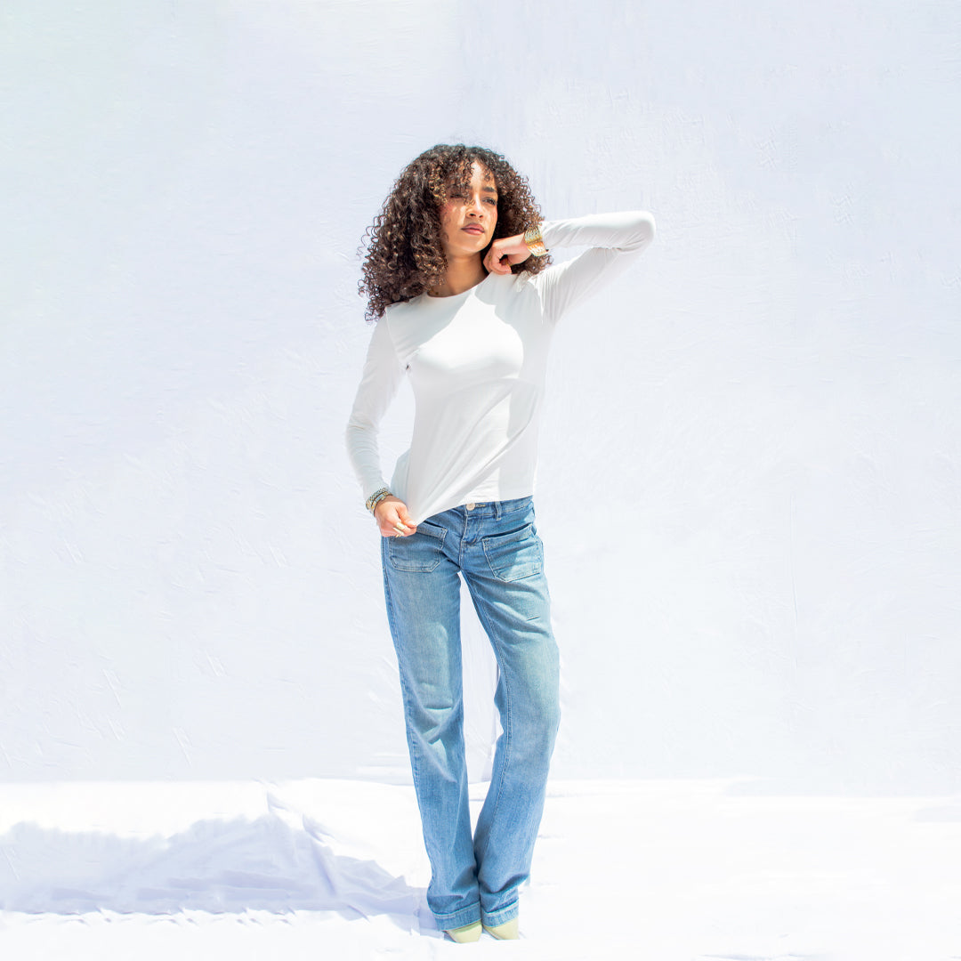 Two layered - white tob