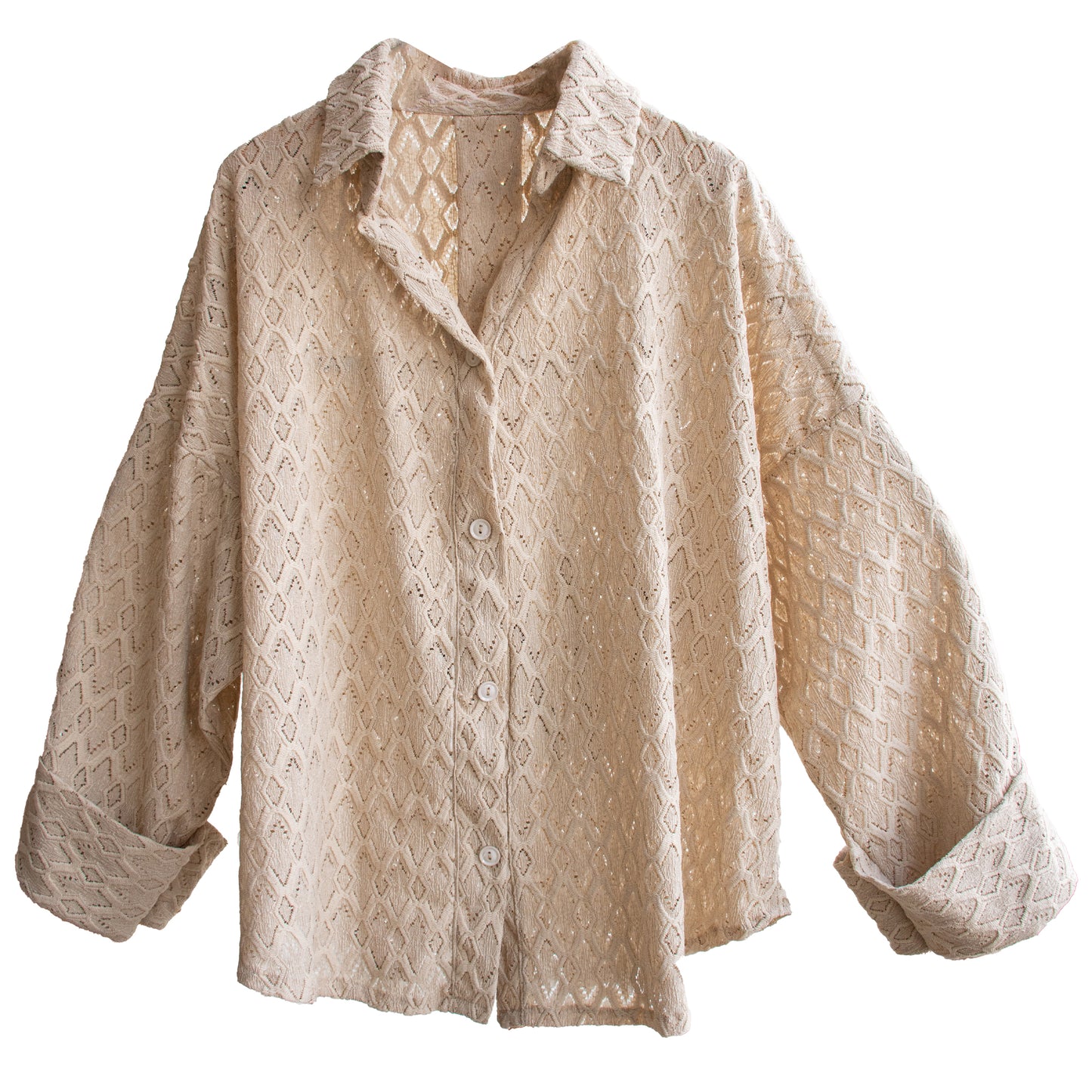 Lace Oversized Shirt