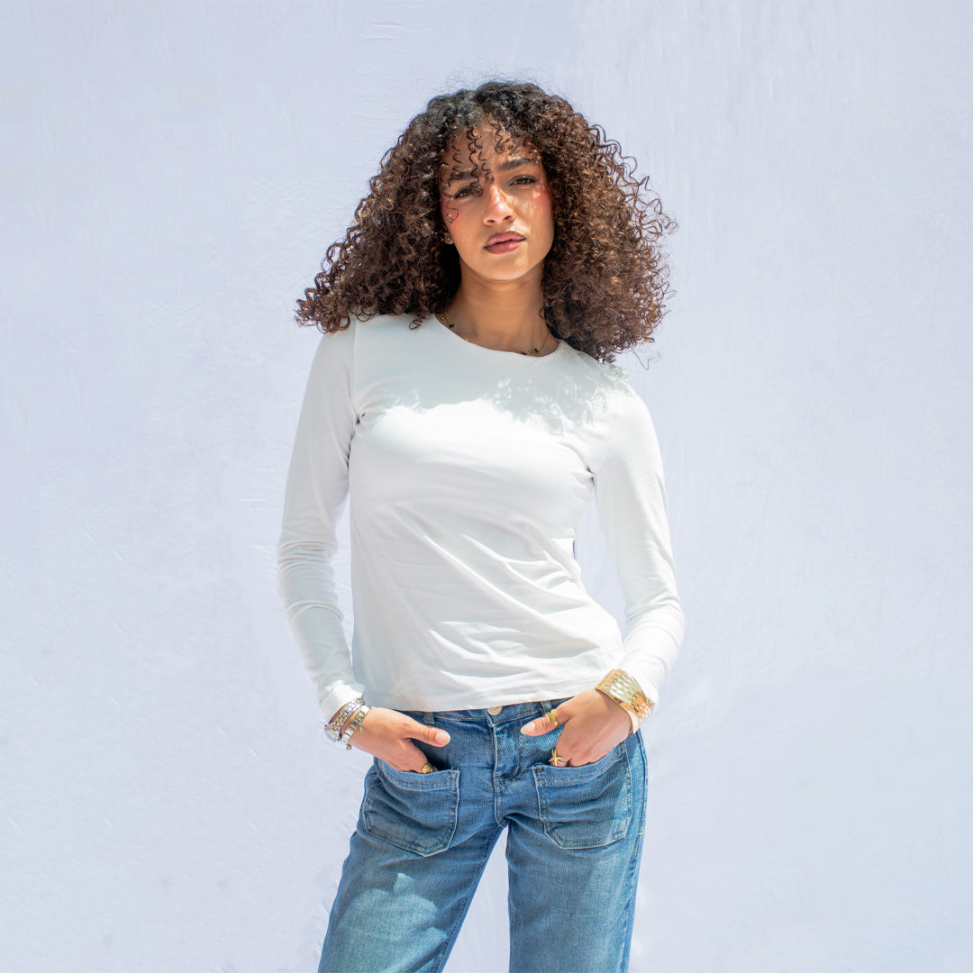Two layered - white tob