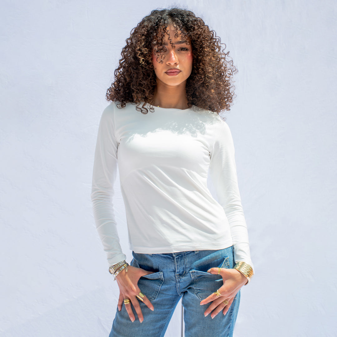 Two layered - white tob