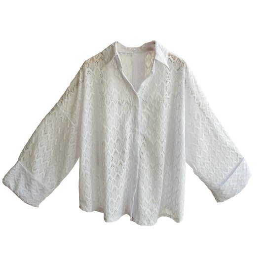 Lace Oversized Shirt