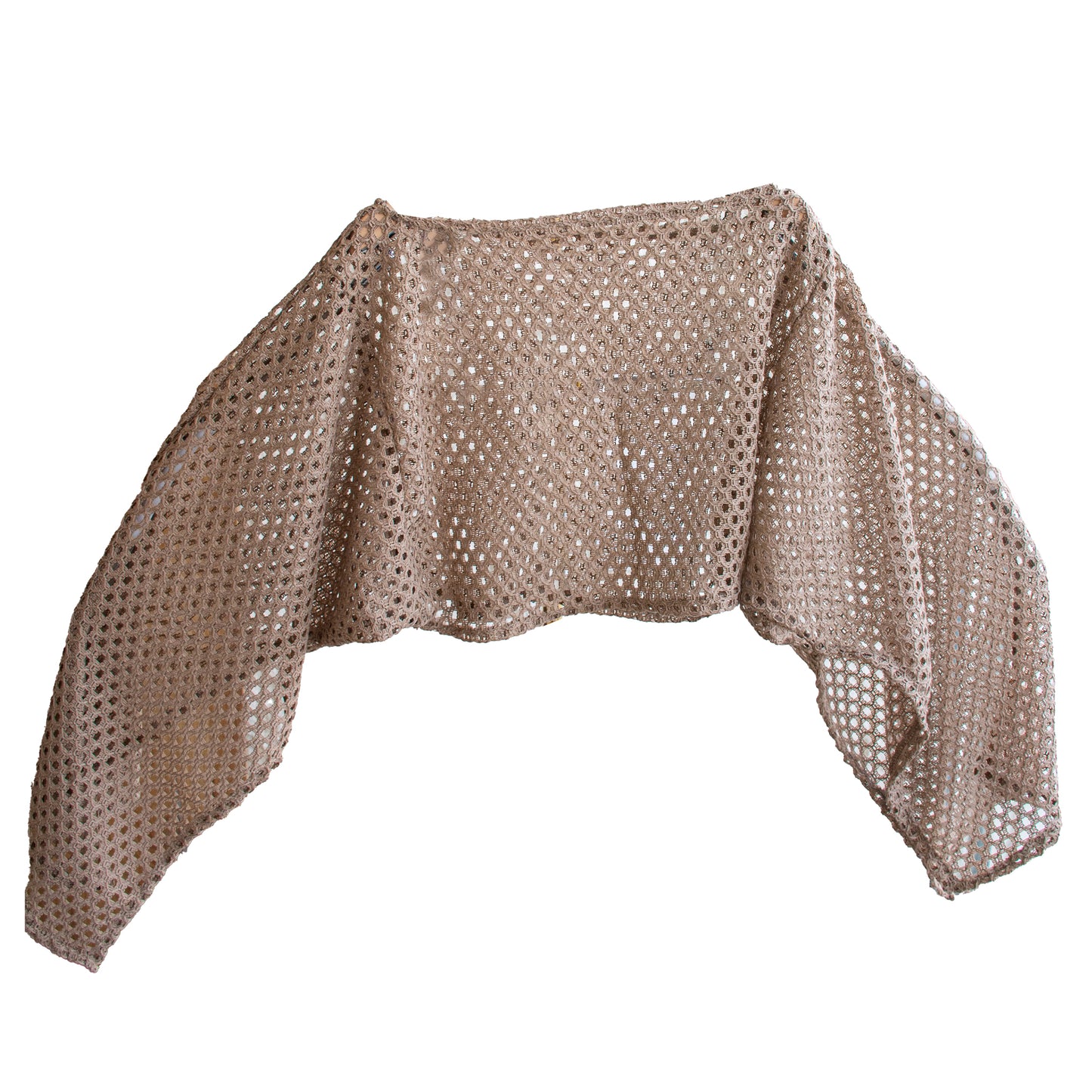 Crochet Balloon Sleeve Cover-Up