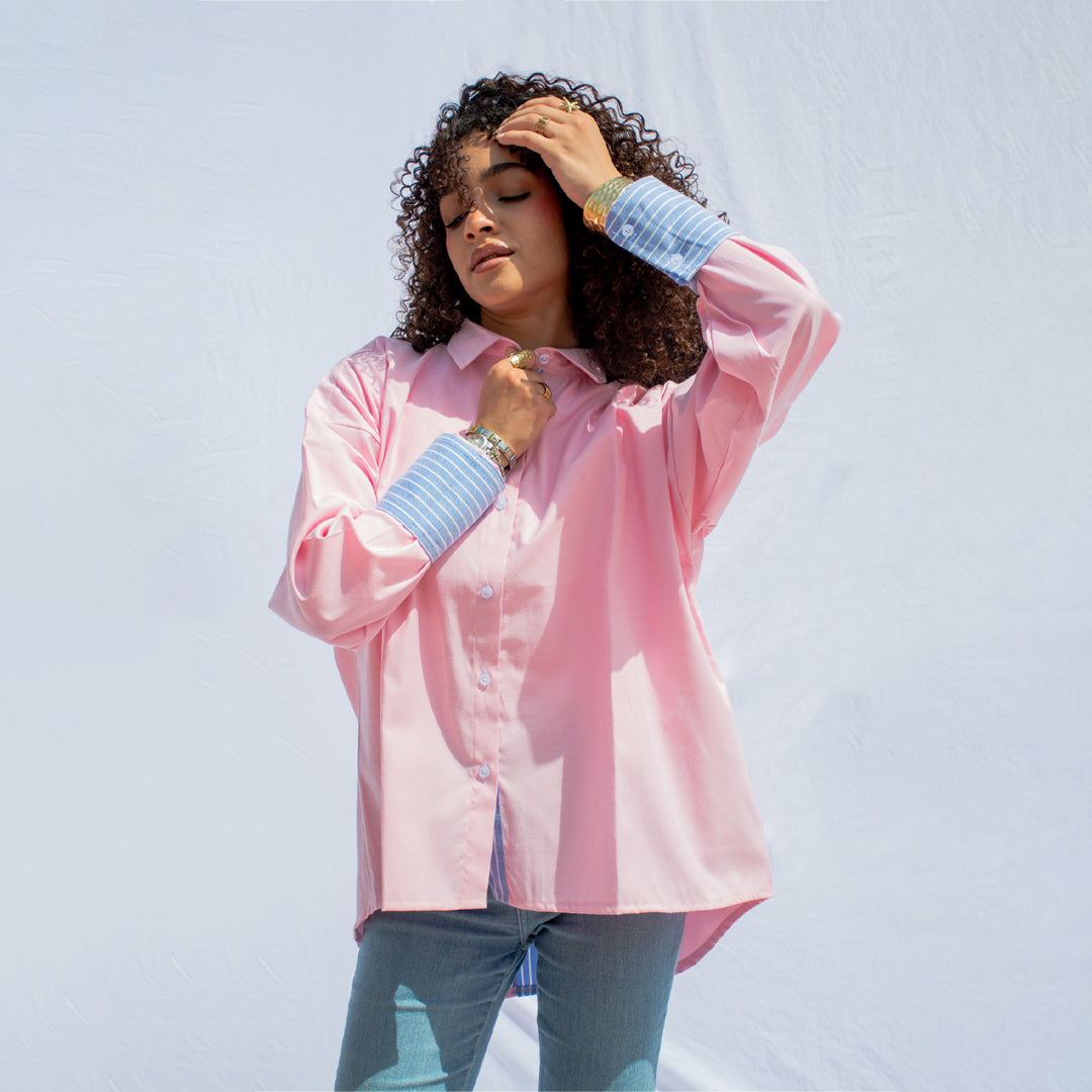 Pink Candy Oversized Shirt