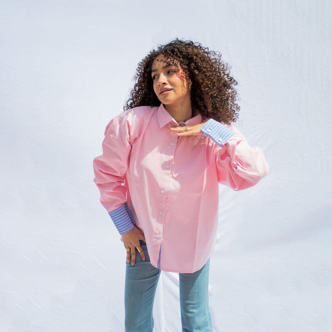 Pink Candy Oversized Shirt