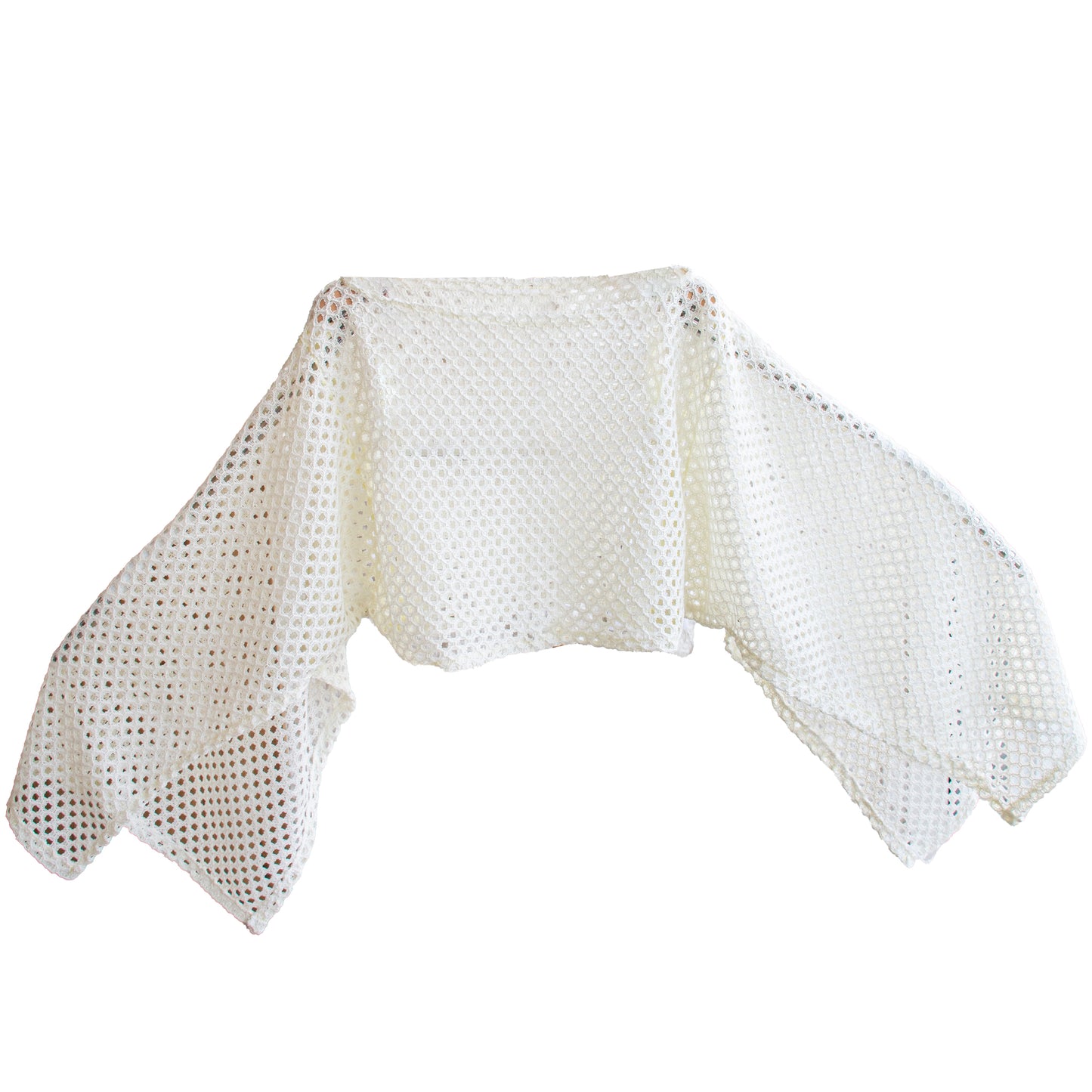 Crochet Balloon Sleeve Cover-Up