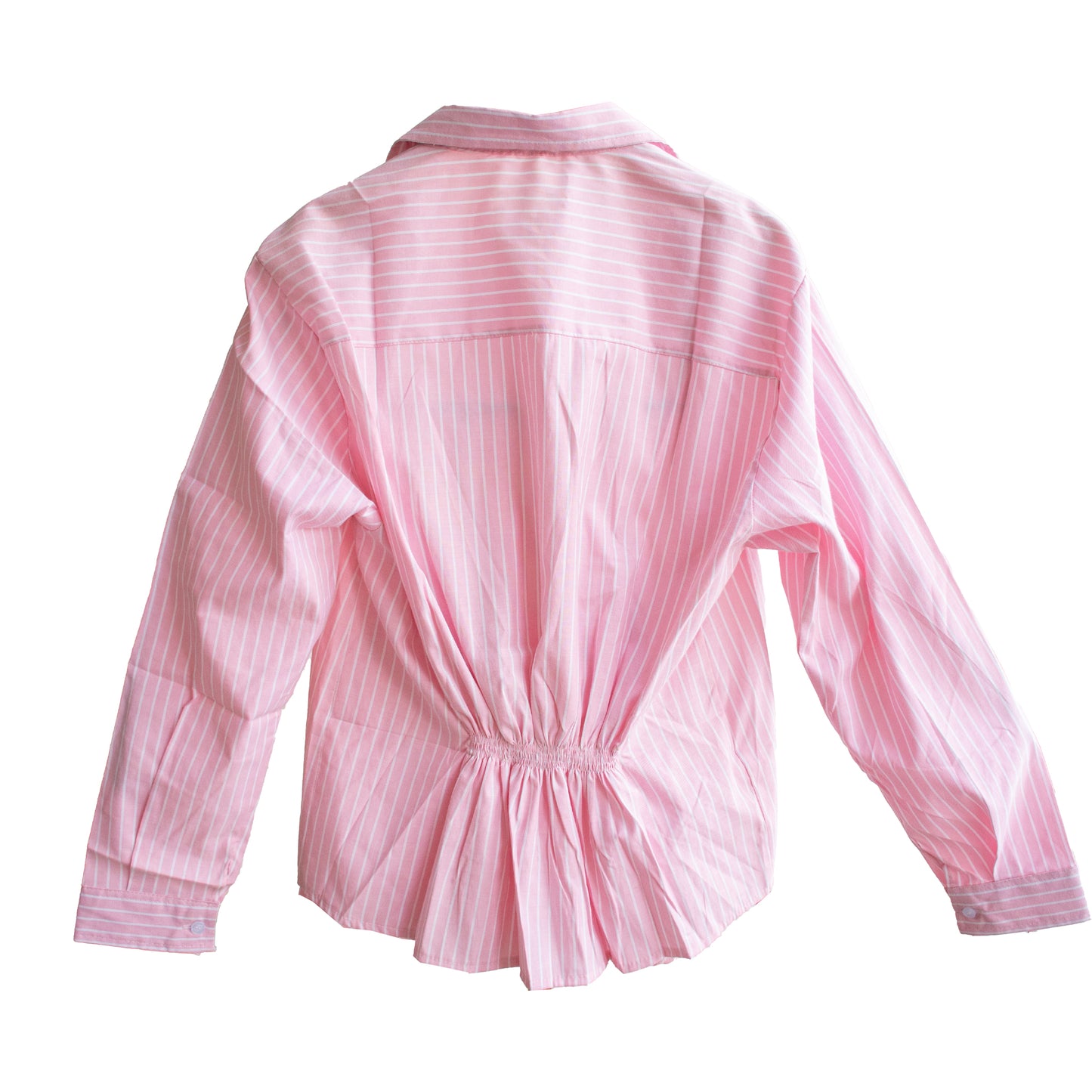 Pinstripe Wrap Shirt