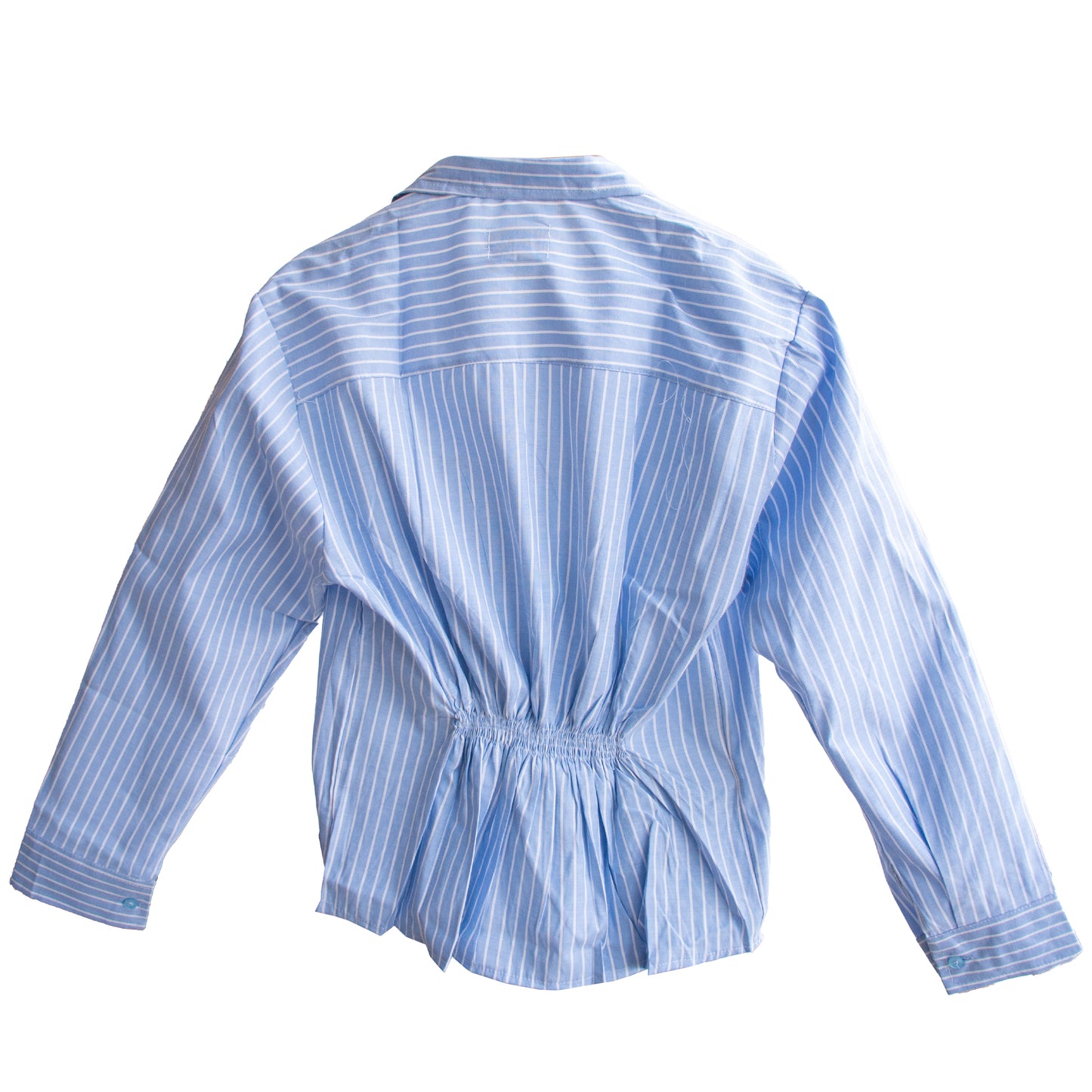 Pinstripe Wrap Shirt