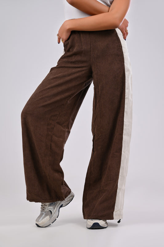 Velvet Wide-Leg Pants
