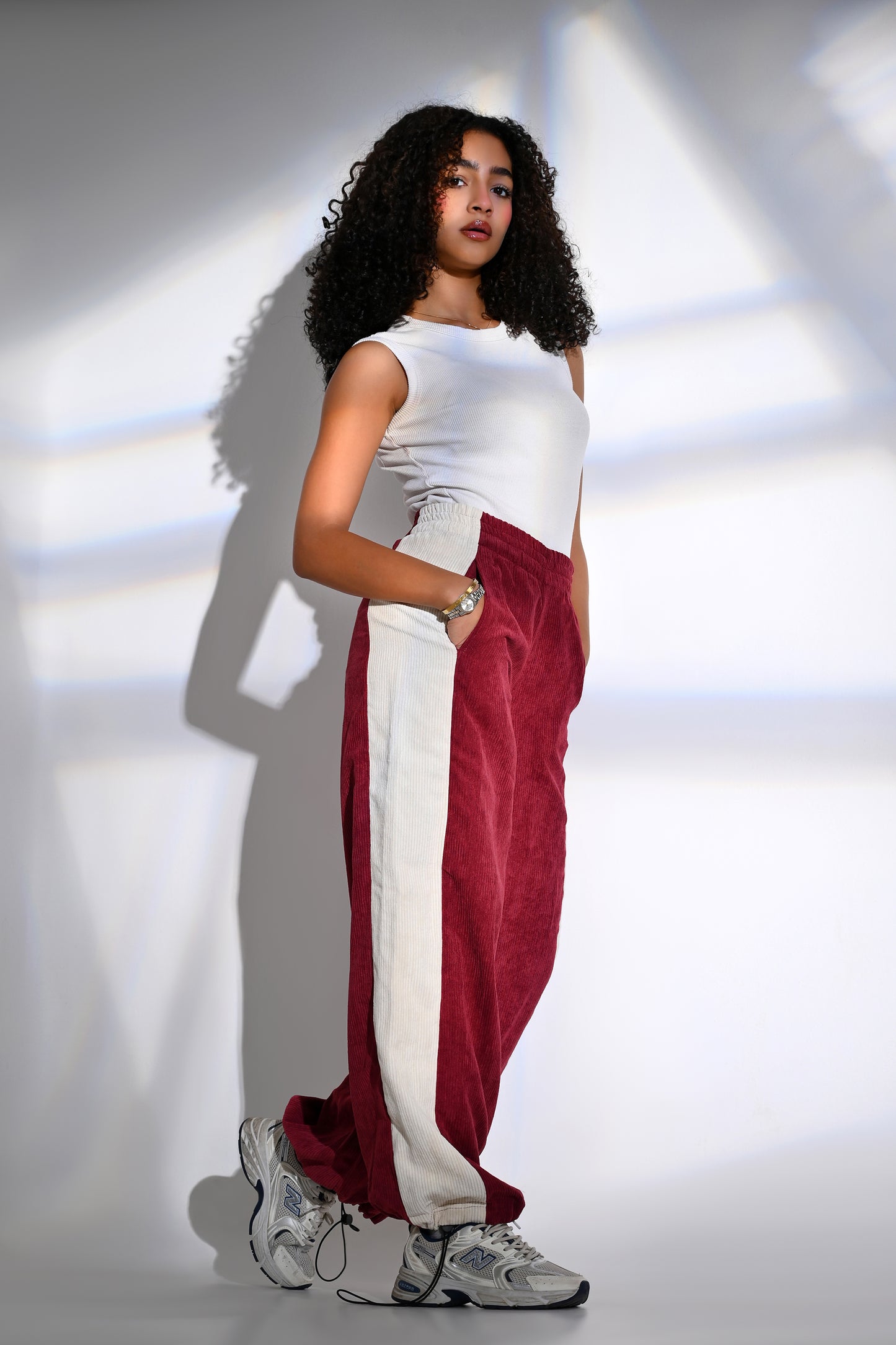 Velvet Wide-Leg Pants
