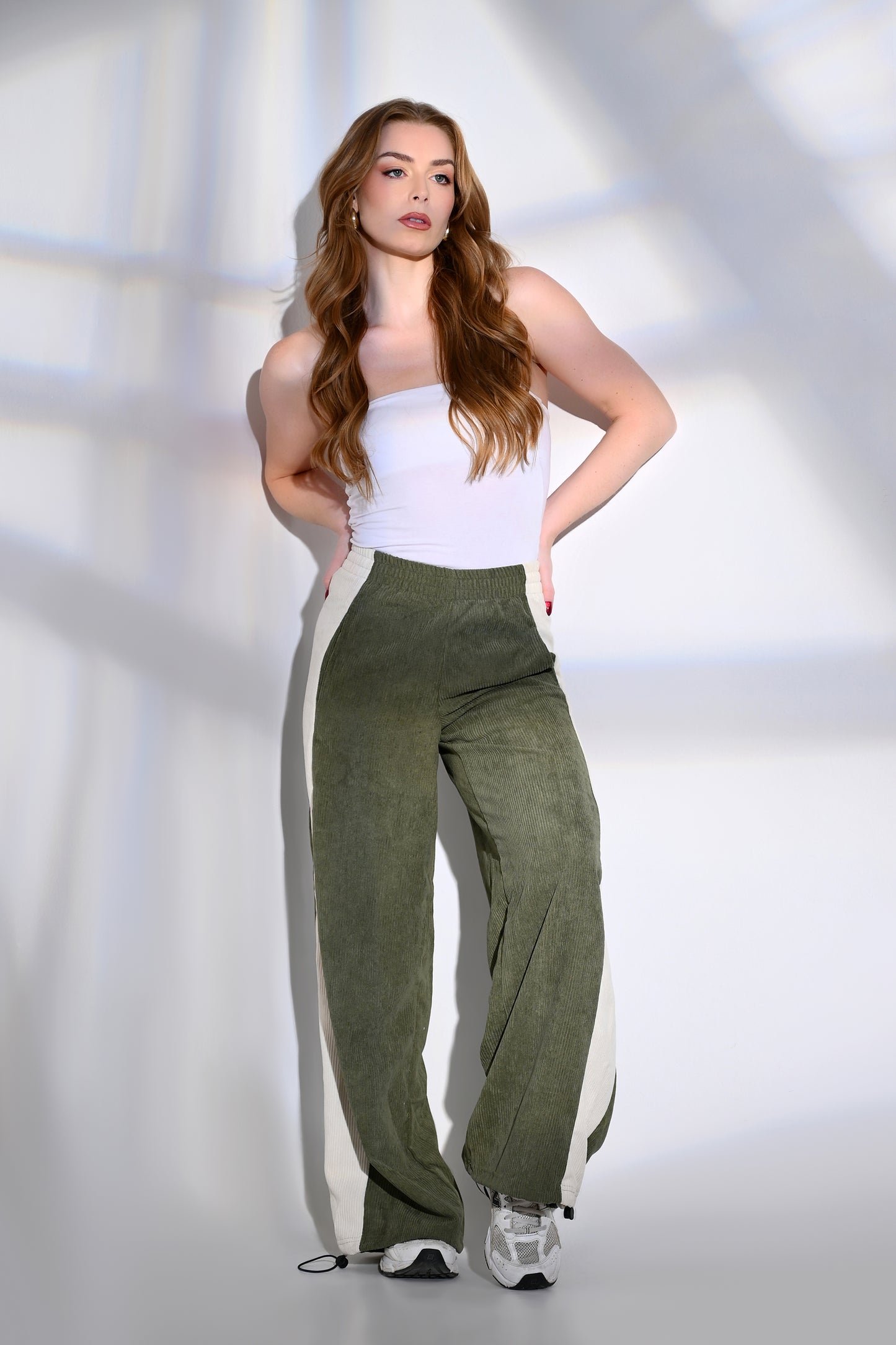 Velvet Wide-Leg Pants