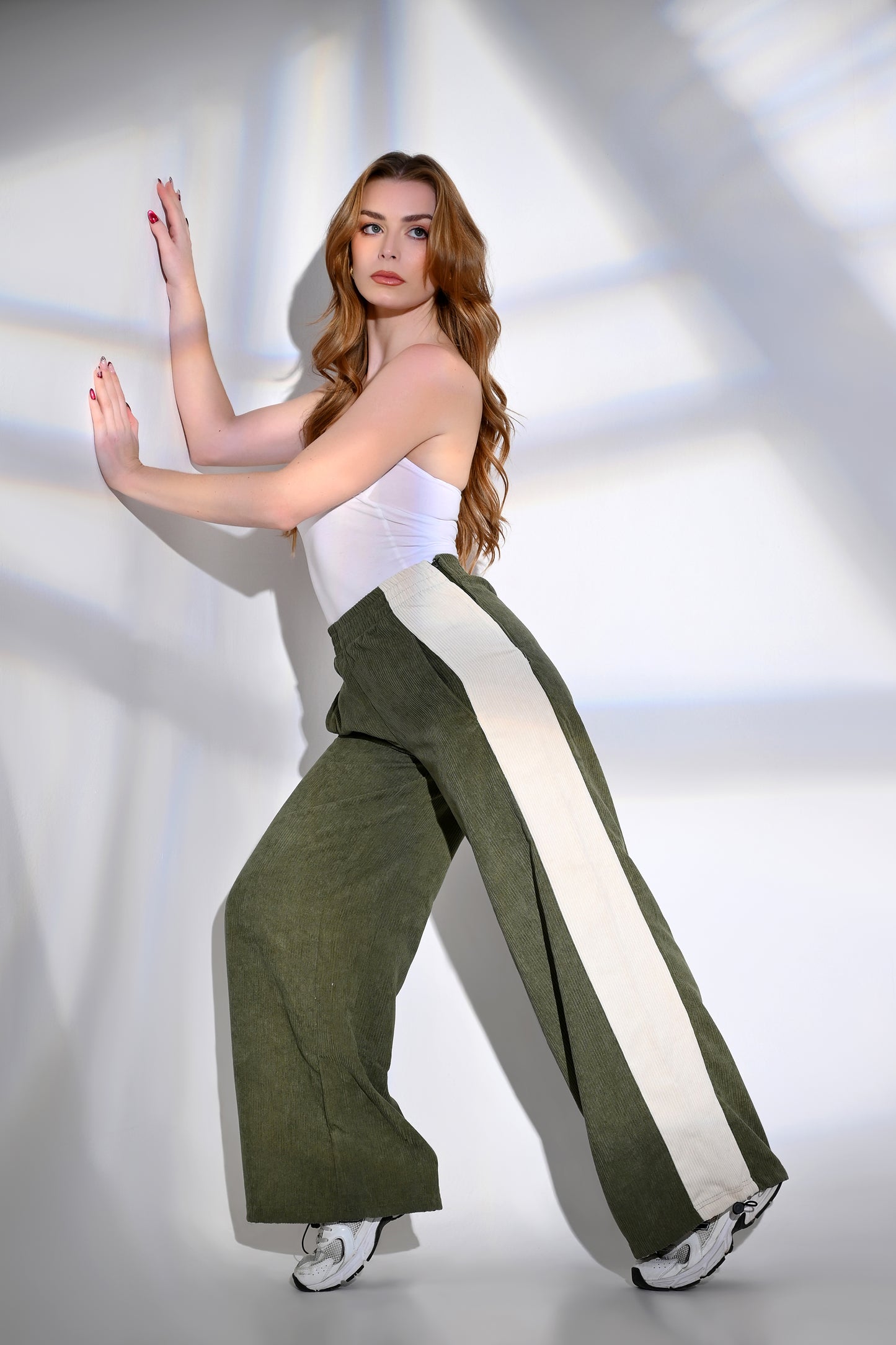 Velvet Wide-Leg Pants