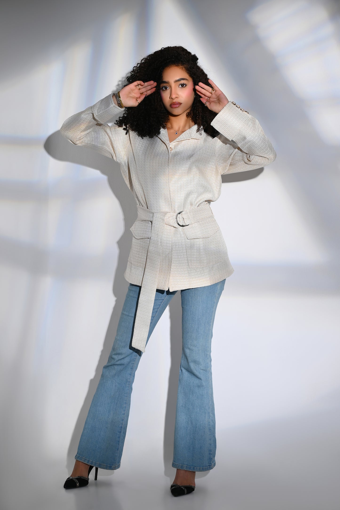 Belted Tailored Blazer/Jacket