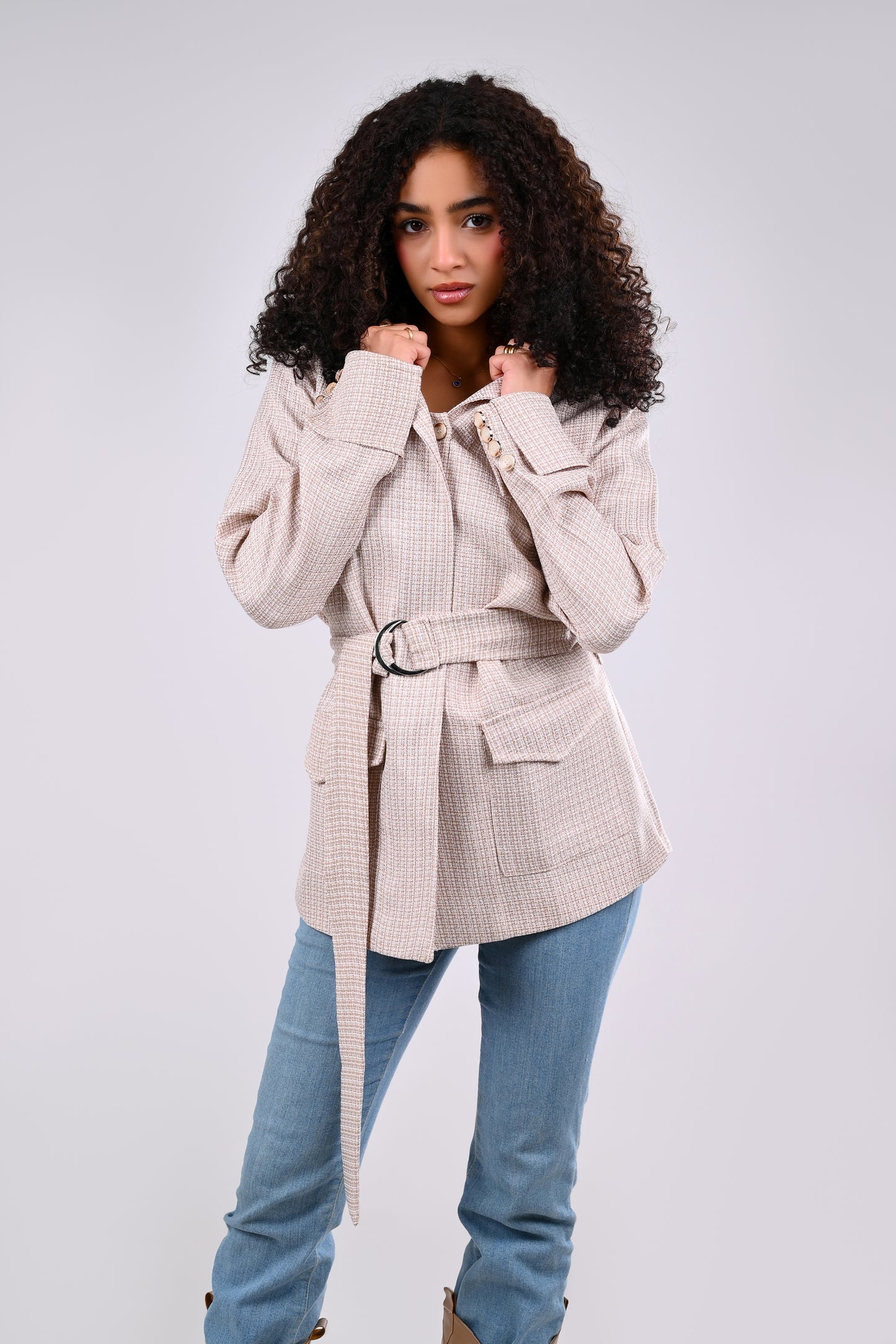 Belted Tailored Blazer/Jacket