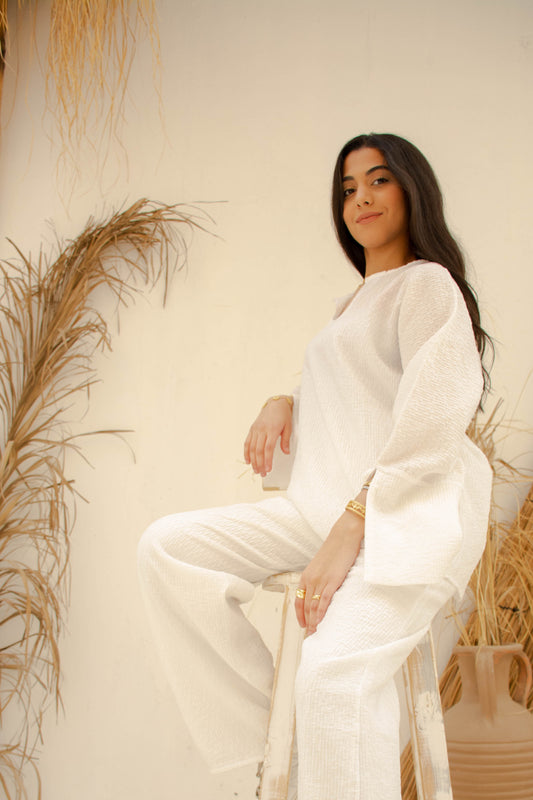 Lined Texture Set – White