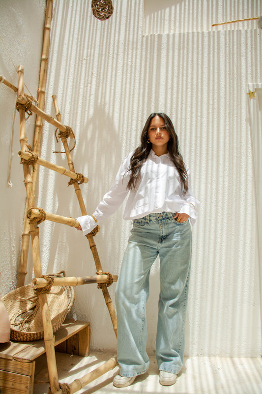Adjustable Shirt – White