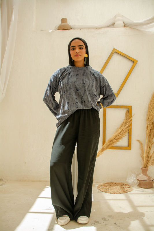 Ripped Top – Dark Grey