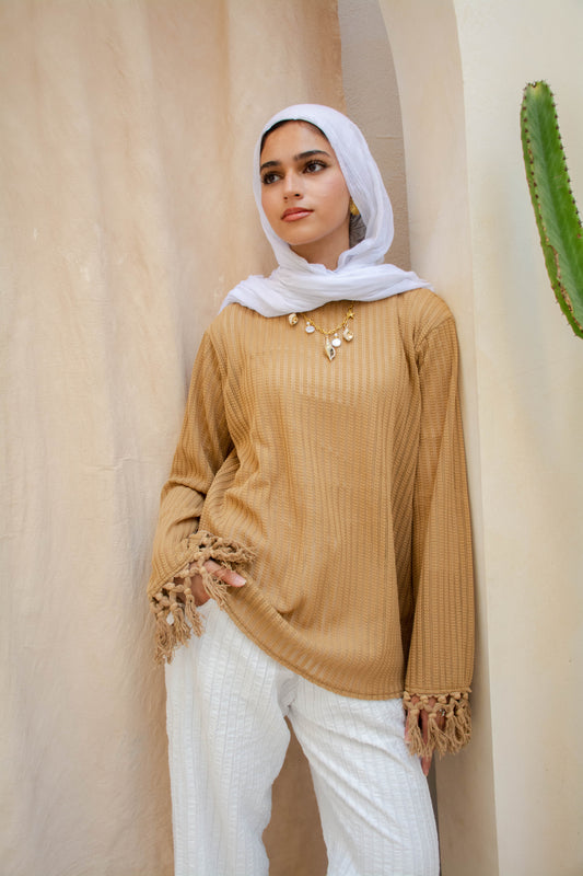 Knit Top – Camel