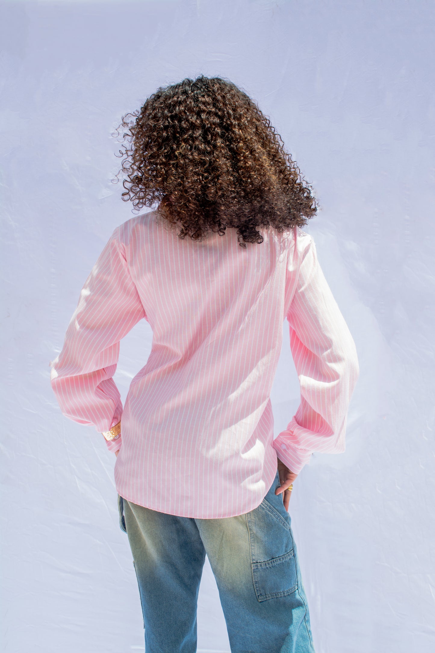 tie up summer shirt _ pink